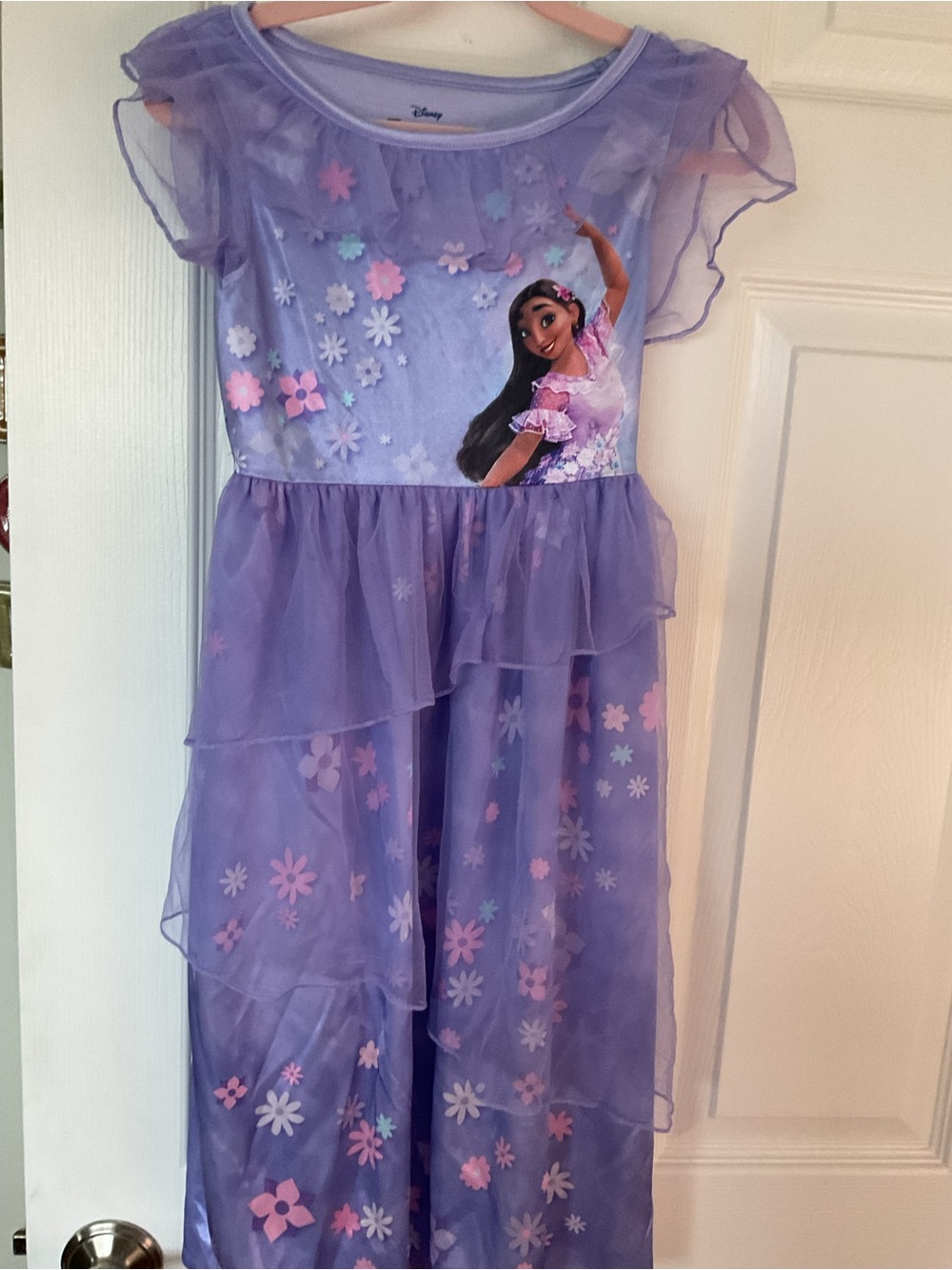 Disney Girls' Purple Elena of Avalor Floral Costume Dress new size S